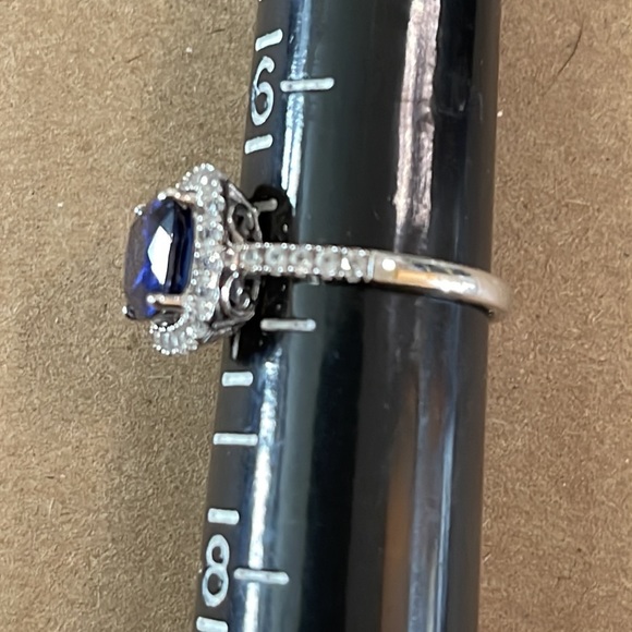 ▪️Sapphire and White Sapphire Ring▪️ - Picture 2 of 7